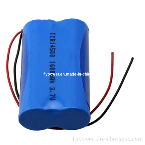 3.7V 1600mAh 14500 Lithium Ion Battery Pack (1S2P of FLC-14500-800)